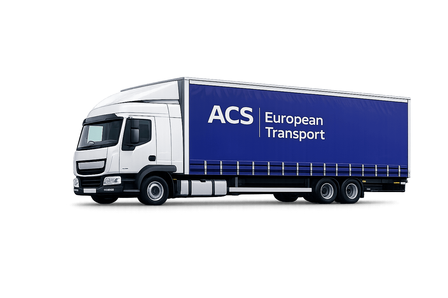 18 tonne rigid curtain-side truck for dedicated European transport